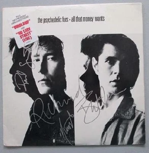 PSYCHEDELIC FURS SIGNED X3 COA ALL THAT MONEY WANTS 1988 AUTOGRAPH ORIGINAL  - Picture 1 of 1