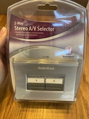 Radio Shack 2-Way Stereo A/V (Audio/Video) Selector Switch 15-1982 - Image 1 of 4