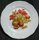 Weimar Porzellan Salad Plate Made In Germany Fruit And Nuts 7.5" Gold Trim #25