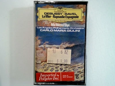 Debussy Ravel La Mer Rapsodie Espagnole Ma Mère l'Oye Cassette 1982 DG New - Image 1 of 2