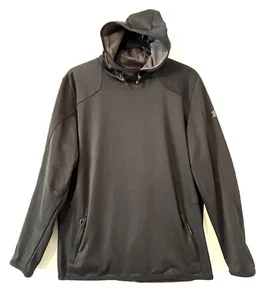 Under Armour Hoodie Mens XL Black Fitted Cold Gear Reactor Sweatshirt - Picture 1 of 6