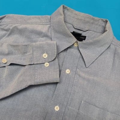 511 Tactical Mens Large Conceal Carry Pockets Lined Button Snap Shirt Light Blue - Image 1 of 4