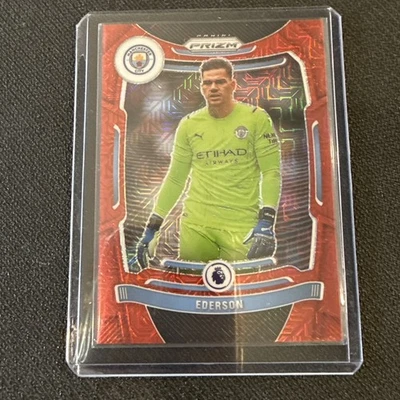 2021-22 Panini Prizm Premier League Red Mojo Prizm /159 Ederson #1 - Image 1 of 2