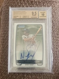 2012 Bowman Chrome Nick Castellanos Auto/autograph Rookie BGS 9.5/10+ Phillies - Picture 1 of 4