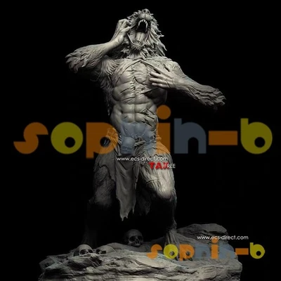 Werewolf Dracula Resin 1:4 Scale Model Kit Unpainted 3d Print GK Statue Figure - Image 1 of 4