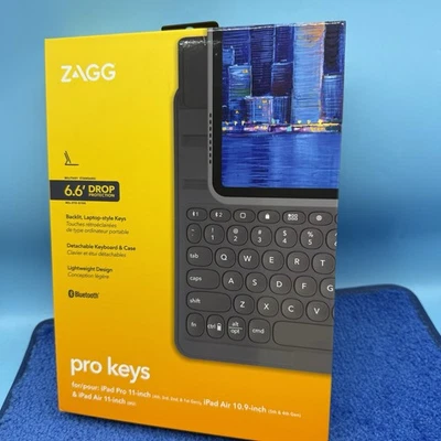 ZAGG Pro Keys Bluetooth Keyboard and Case for Apple iPad Pro 11-inch/iPad Air M2 - Image 1 of 3