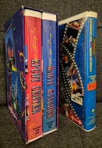Walt Disney World Magic Kingdom & Epcot PAL VHS Box Set + Universal Studios VGC - Picture 1 of 7