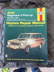 Haynes 50029 Jeep Wagoneer & Pick Up 72-91 - Picture 1 of 2