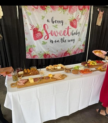 Baby Shower Strawberry Banner - Image 1 of 3