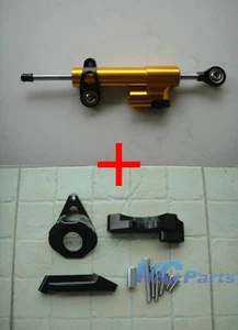 CNC Steering Damper Stabilizer Bracket Set For Suzuki GSXR 600/750 K4 04-05 GB - Imagen 1 de 1
