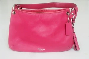 Bolso Bandolera Coach Legacy Doble Refuerzo Original Cuero Rosa LEER - Imagen 1 de 22