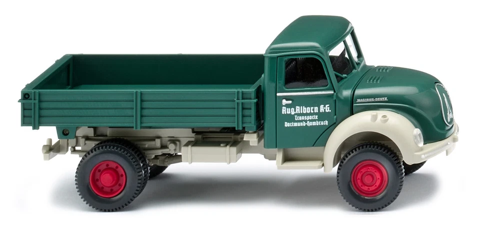 WIKING, MAGIRUS 4x2 ribaltabile con forwarder AUG.AIBORN, 1/87,  WIK042495 - Immagine 1 di 1