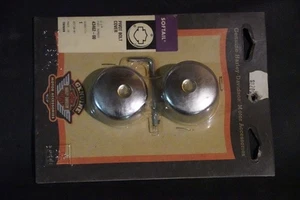 Chrome OEM Swingarm Pivot Bolt Covers 43462-00 00-06 Harley Softail FXST FLST - Foto 1 di 4