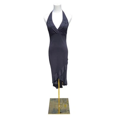 Vestido halter vintage Rampage para mujer M negro asimétrico años 90 Fairycore caprichoso Foto 1 de 4