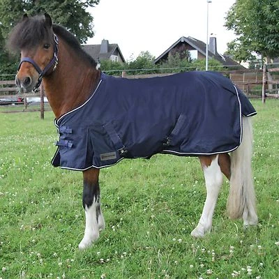 Shetty Pony Regendecke, Outdoordecke, Weidedecke Paddockdecke 70,80, 90 cm blau - Bild 1 von 2