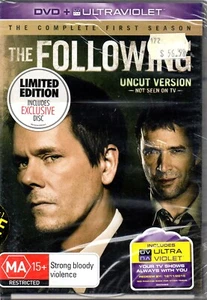 The Following - Season 1 - NEW SEALED - Uncut Version - DVD 4 Disc Kevin Bacon - Picture 1 of 2