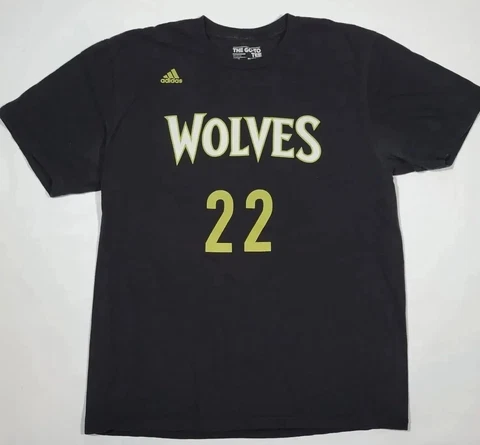 Andrew Wiggins Timberwolves TShirt Size L Large  NBA Minnesota #22 Adidas Cover