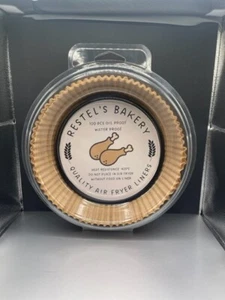 LARGE HIGH QUALITY ROUND 9 IN AIR FRYER LINER FITS ROUND/SQUARE 5-8 QUART 100 CT - Picture 1 of 4