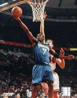 Foto firmada por Terrell Brandon Minnesota Timberwolves 8x10 certificado de autenticidad LOM (PH1972) Foto 1 de 2