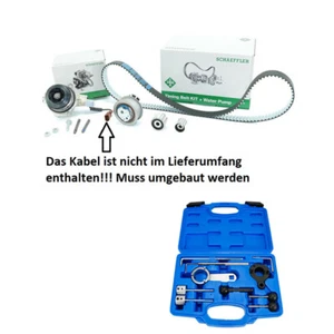 Zahnriemensatz +Wasserpumpe+Werkzeug für VW 1.6 2.0 TDI ORIGINAL INA 530065030 T - Bild 1 von 5