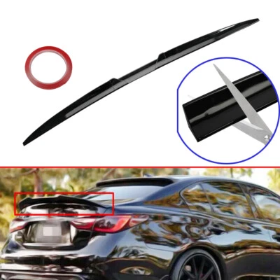Rear Roof Trunk Spoiler Lip Tail Wing Black For Hyundai Elantra Sedan 2000-2023 Foto 1 de 4