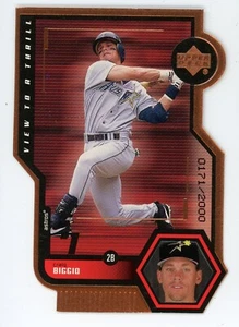 1999 Upper Deck Craig Biggio View to Thrill Die Cut #/2000 - Picture 1 of 1