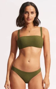 Conjunto de bikini Seafolly Willow - Talla AU 16 PRECIO DE VENTA SUGERIDO POR EL FABRICANTE $180 - Imagen 1 de 8