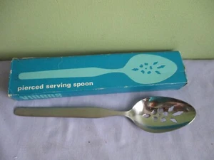 VINERS PIERCED SERVING SPOONSOLID STAINLESS STEEL TOTAL SPOON LENGTH 21CM - Picture 1 of 4
