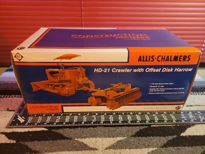 Allis Chalmers HD-21 w/ Offset Disk Harrow  1/25 Diecast Dozer by First Gear - Image 1 of 4