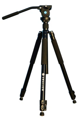 New Viking Swallow Spotting Scope Tripod with Fluid Head & Case  (UK Stock) BNIB - Image 1 of 4