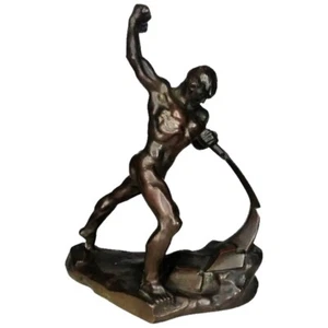 E. Vuchetich, ‘Let's Beat Swords into Plowshares', Soviet Bronze Sculpture, 1959 - Picture 1 of 8
