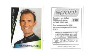 Vignette N°190 - Sprint 2013 - Edition Belge - Alejandro Valverde - Picture 1 of 1