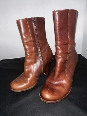 Chie Mihara 35.5 Women’s Over Ankle Boots Brown Leather SZ 5.5 - Image 1 of 4