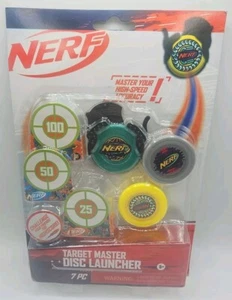 NERF Target Master Disc Launcher 7 Pieces, Ages 5+. FACTORY SEALED NEW - Picture 1 of 4