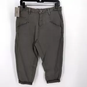 NWT HELMUT LANG OLIVE GREEN SLOUCHY PANTS SZ 26 & SZ 28 - Picture 1 of 9