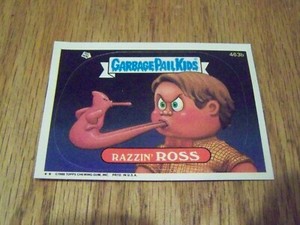 1988 TOPPS GARBAGE PAIL KIDS  RAZZIN' ROSS   TRADING CARD