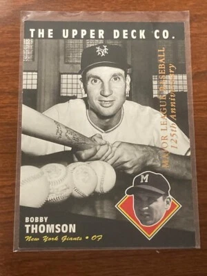 BOBBY THOMPSON 1994 UPPER DECK NEW YORK GIANTS CARD #51 - Image 1 of 2