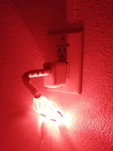 Ring Shape Wall Light 6 LED Bulbs Bright Red Color USB Powered - Picture 1 of 2