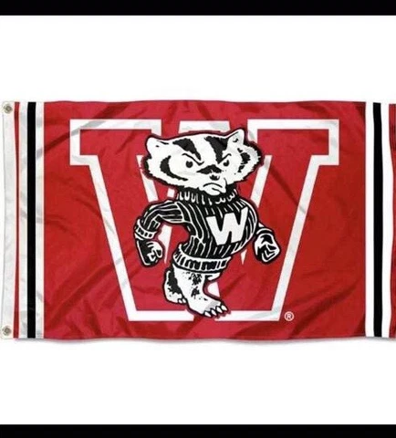 Wisconsin Badgers Flag 3x5 Free Shipping USA Seller!!! Cover