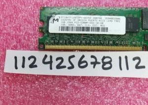 1GB PC PC2 DDR2 DDR PC2-5300P DDR2-667 5300 667MHZ 240PIN ECC-REG 1RX4 128X4 - Picture 1 of 1