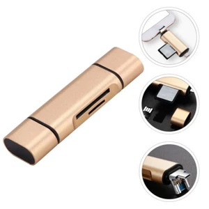 USB Type Dual Slots Adapter for Computer Laptop Phone Reader for Phone - Afbeelding 1 van 12
