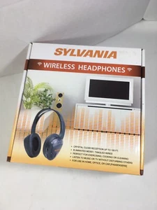 New Sylvania SYL-WH930GB Wireless Headphones 100 Ft. Range - Open Box - Picture 1 of 10