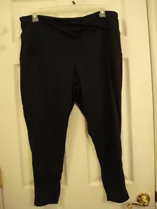 Inerzia V Waist Pocket Leggings - Black - Polyester/Spandex Size 2X - Picture 1 of 7