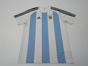 Camiseta Adidas Argentina Climalite Hombre L 07-08 Equipo de Fútbol Casa Azul Blanco AFA - Imagen 1 de 7