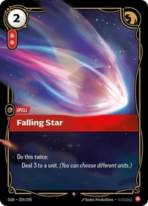 Falling Star Card Riftbound Origins OGN 029/298 League Of Legends English - Picture 1 of 1