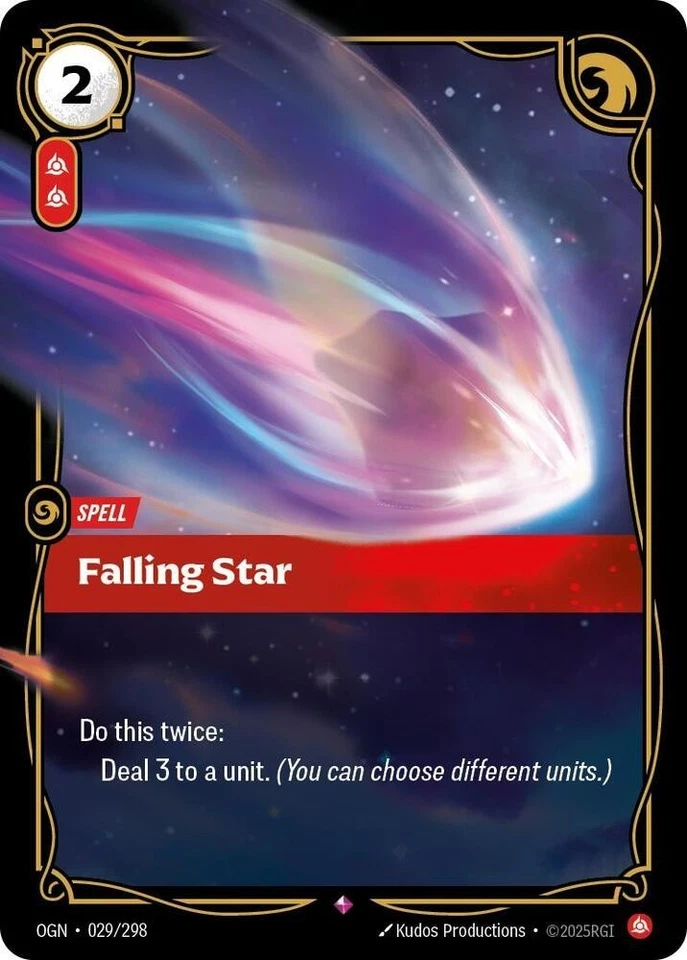 Falling Star Card Riftbound Origins OGN 029/298 League Of Legends English - Image 1 of 1