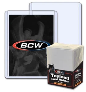 100 BCW 1.5mm 59pt Thick Baseball Trading Card Rigid Topload Holders protectors - Picture 1 of 1