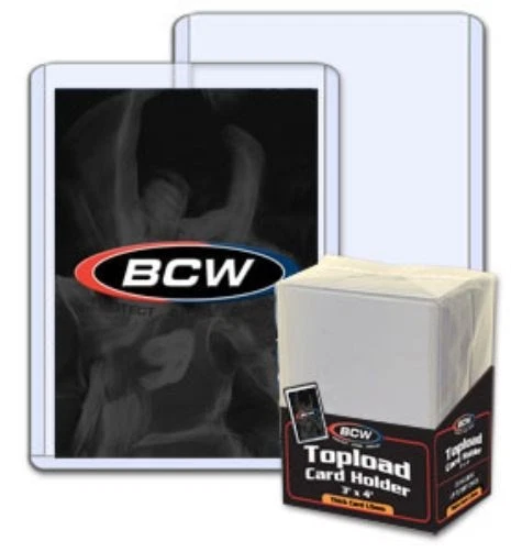 100 BCW 1.5mm 59pt Thick Baseball Trading Card Rigid Topload Holders protectors - Image 1 of 1