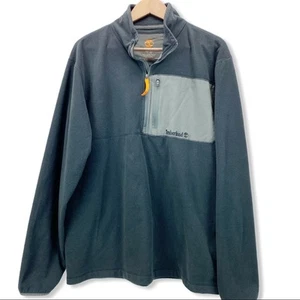 Timberland Mens Fleece Pullover XL Outdoor Hiking Camping Rugged Minimal Utility - Picture 1 of 10