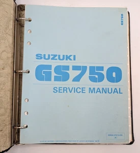 Suzuki GS750 Manual 1981 1982 1983 99500-37013-03E Service Repair LT LX EX EZ TZ - Picture 1 of 12